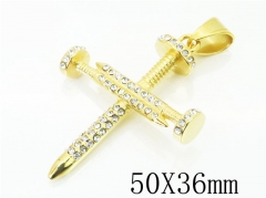 HY Wholesale 316L Stainless Steel Jewelry Popular Pendant-HY13P1430HJS
