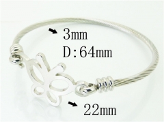 HY Wholesale Stainless Steel 316L Fashion Bangle-HY58B0582LLS