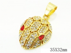 HY Wholesale 316L Stainless Steel Jewelry Popular Pendant-HY13P1532HKS