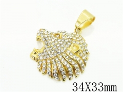 HY Wholesale 316L Stainless Steel Jewelry Popular Pendant-HY13P1530HJW