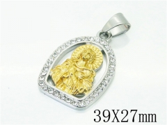 HY Wholesale 316L Stainless Steel Jewelry Popular Pendant-HY13P1460HZL