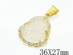 HY Wholesale 316L Stainless Steel Jewelry Popular Pendant-HY13P1493HPS