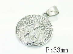HY Wholesale 316L Stainless Steel Jewelry Popular Pendant-HY13P1609HZL