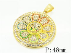 HY Wholesale 316L Stainless Steel Jewelry Popular Pendant-HY13P1557HOR