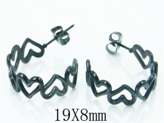 HY Wholesale 316L Stainless Steel Fashion Jewelry Earrings-HY70E0229LB