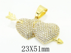 HY Wholesale 316L Stainless Steel Jewelry Popular Pendant-HY13P1540HMX