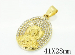 HY Wholesale 316L Stainless Steel Jewelry Popular Pendant-HY13P1450HHL