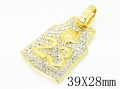 HY Wholesale 316L Stainless Steel Jewelry Popular Pendant-HY13P1505HJZ