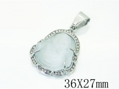 HY Wholesale 316L Stainless Steel Jewelry Popular Pendant-HY13P1494HOX