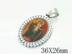 HY Wholesale 316L Stainless Steel Jewelry Popular Pendant-HY13P1470OW