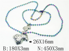 HY Wholesale Stainless Steel 316L Necklaces Bracelets Sets-HY21S0297IJE