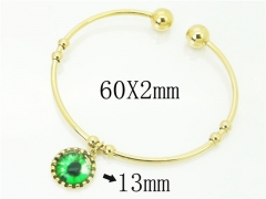 HY Wholesale Stainless Steel 316L Fashion Bangle-HY58B0571KLW