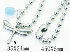 HY Wholesale Stainless Steel 316L Jewelry Necklaces-HY21N0041HKS