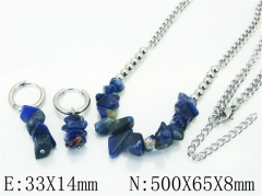 HY Wholesale 316L Stainless Steel Earrings Necklace Jewelry Set-HY06S1077HIW