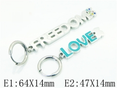 HY Wholesale 316L Stainless Steel Popular Jewelry Earrings-HY21E0131HMF