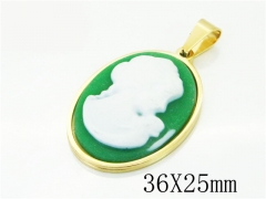 HY Wholesale 316L Stainless Steel Jewelry Popular Pendant-HY12P1180KL