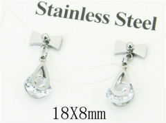 HY Wholesale 316L Stainless Steel Popular Jewelry Earrings-HY47E0149MW