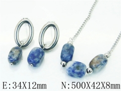 HY Wholesale 316L Stainless Steel Earrings Necklace Jewelry Set-HY06S1083HIE