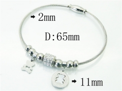 HY Wholesale Stainless Steel 316L Fashion Bangle-HY24B0092HKL