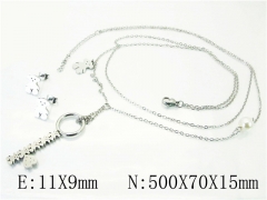 HY Wholesale 316L Stainless Steel Earrings Necklace Jewelry Set-HY02S2852HKR