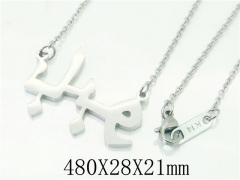 HY Wholesale Necklaces Stainless Steel 316L Jewelry Necklaces-HY52N0030NS