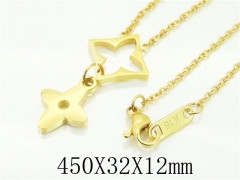 HY Wholesale Necklaces Stainless Steel 316L Jewelry Necklaces-HY52N0045HSS