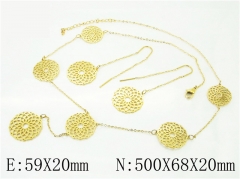 HY Wholesale Jewelry 316L Stainless Steel Earrings Necklace Jewelry Set-HY20S0011ISS