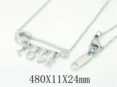 HY Wholesale Necklaces Stainless Steel 316L Jewelry Necklaces-HY52N0064HSS