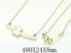 HY Wholesale Necklaces Stainless Steel 316L Jewelry Necklaces-HY52N0061HGG