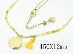 HY Wholesale Necklaces Stainless Steel 316L Jewelry Necklaces-HY52N0008HIV