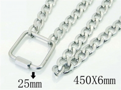 HY Wholesale Necklaces Stainless Steel 316L Jewelry Necklaces-HY81N0380LD