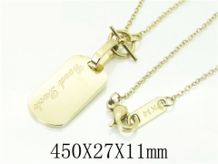 HY Wholesale Necklaces Stainless Steel 316L Jewelry Necklaces-HY52N0025HSS