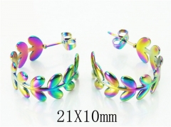 HY Wholesale Earrings 316L Stainless Steel Fashion Jewelry Earrings-HY70E0303LW