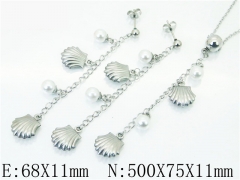 HY Wholesale Jewelry 316L Stainless Steel Earrings Necklace Jewelry Set-HY59S1920PA