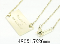 HY Wholesale Necklaces Stainless Steel 316L Jewelry Necklaces-HY52N0069OZ