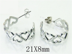 HY Wholesale Earrings 316L Stainless Steel Fashion Jewelry Earrings-HY70E0295KE