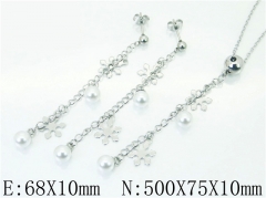 HY Wholesale Jewelry 316L Stainless Steel Earrings Necklace Jewelry Set-HY59S1928PG