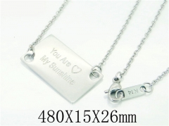 HY Wholesale Necklaces Stainless Steel 316L Jewelry Necklaces-HY52N0068NS