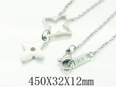 HY Wholesale Necklaces Stainless Steel 316L Jewelry Necklaces-HY52N0044PW