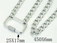 HY Wholesale Necklaces Stainless Steel 316L Jewelry Necklaces-HY81N0379LT