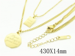 HY Wholesale Necklaces Stainless Steel 316L Jewelry Necklaces-HY32N0499HZL