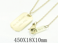HY Wholesale Necklaces Stainless Steel 316L Jewelry Necklaces-HY52N0053OX