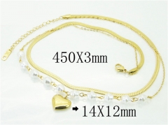 HY Wholesale Necklaces Stainless Steel 316L Jewelry Necklaces-HY32N0503HHE