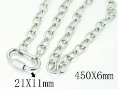 HY Wholesale Necklaces Stainless Steel 316L Jewelry Necklaces-HY81N0387KHC