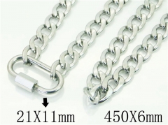 HY Wholesale Necklaces Stainless Steel 316L Jewelry Necklaces-HY81N0381LD