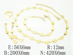 HY Wholesale Jewelry 316L Stainless Steel Earrings Necklace Jewelry Set-HY50S0114JCC