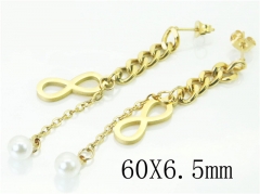 HY Wholesale Earrings 316L Stainless Steel Fashion Jewelry Earrings-HY87E0051KY