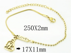 HY Wholesale Bracelets 316L Stainless Steel Jewelry Bracelets-HY43B0084KLX