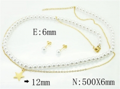 HY Wholesale Jewelry 316L Stainless Steel Earrings Necklace Jewelry Set-HY59S2011HLL