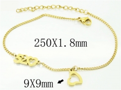 HY Wholesale Bracelets 316L Stainless Steel Jewelry Bracelets-HY43B0083KLF